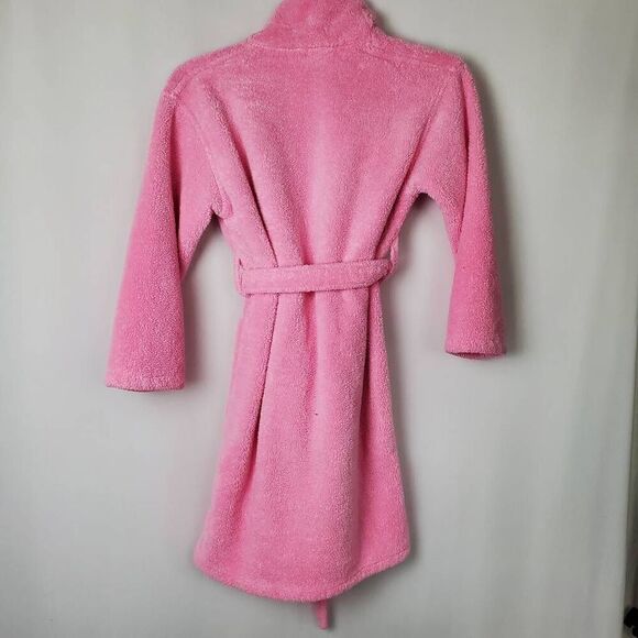 CHAKIR linen Pink Large Bathrobe - Picture 4 of 4